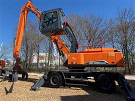 A new Develon DX 350 WMH wheeled materials handling machine, manufactured by Atlas